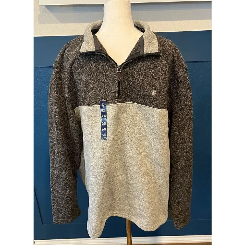 IZOD Fleece Quarter Zip Sweater